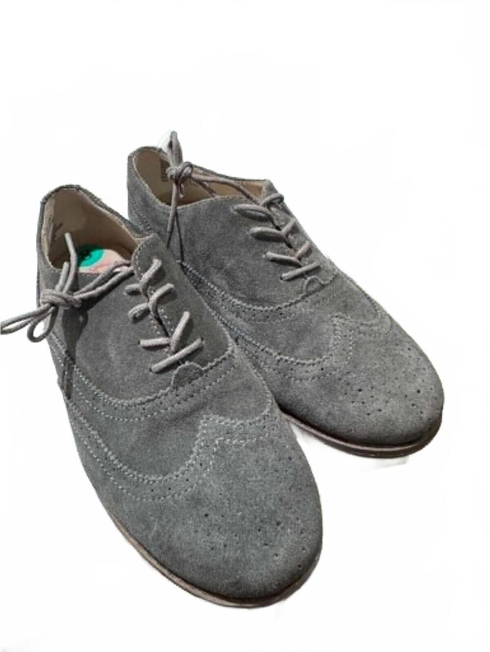 Cynthia Rowley Gray Suede Lace-Up Oxford Shoes Size 8